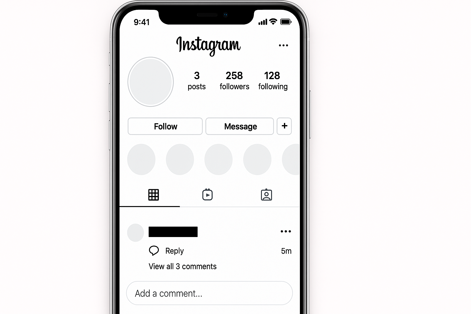 Невидимое пространство для Instagram