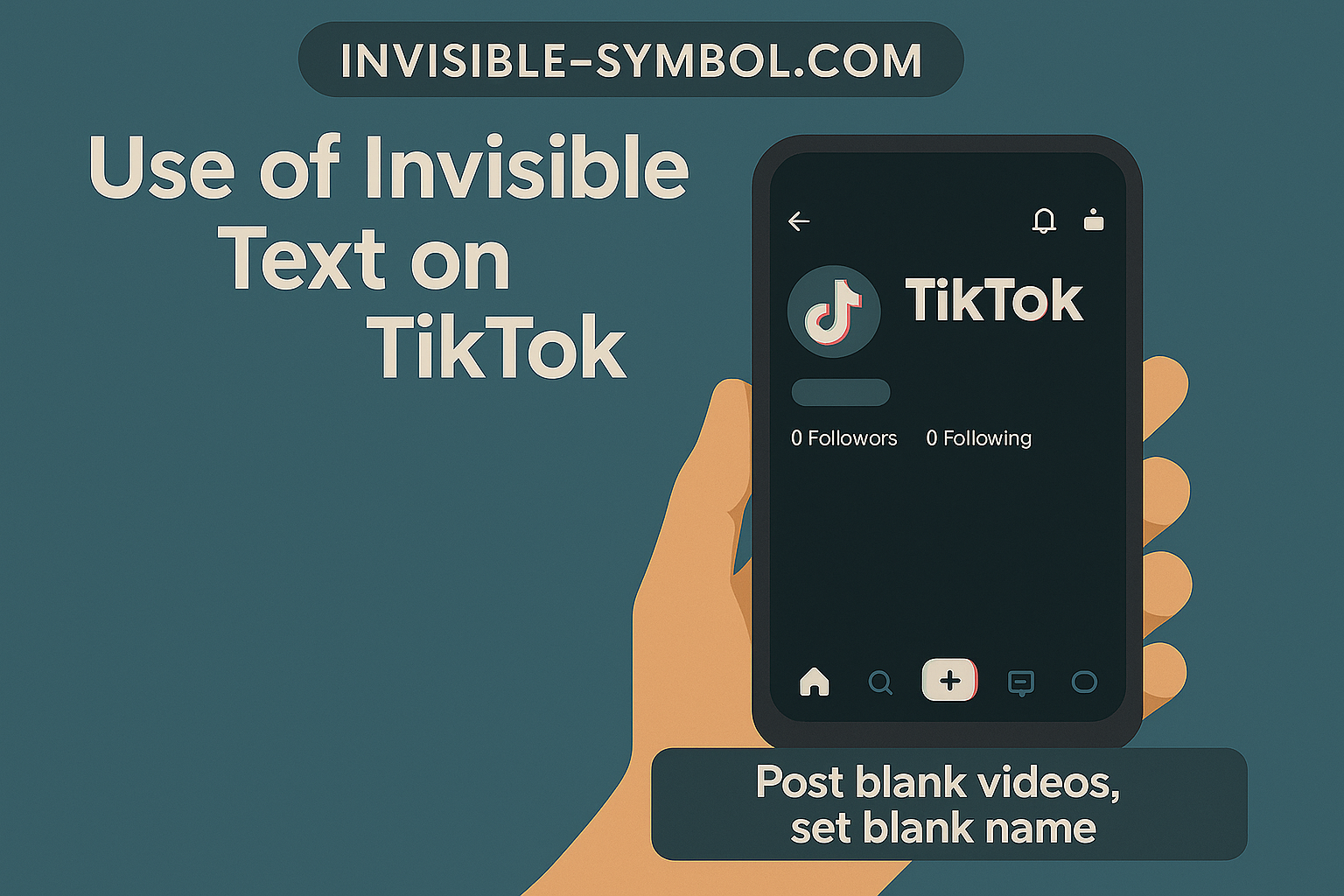 Невидимое пространство для TikTok