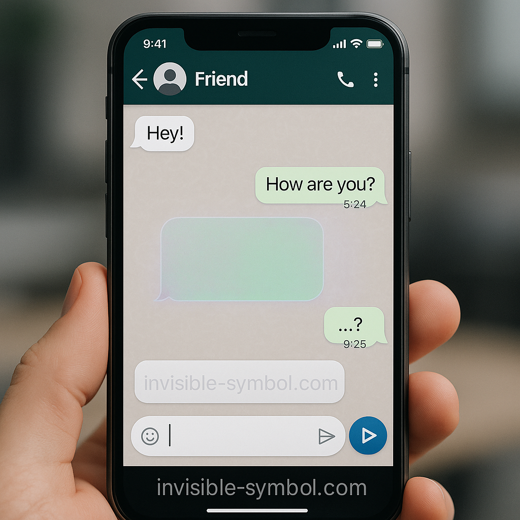 Невидимое пространство для WhatsApp